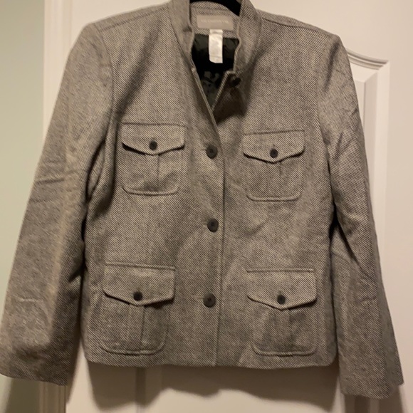 Liz Claiborne Jackets & Blazers - Liz Claiborne gray hounds tooth check women’s blazer/jacket. Size 14